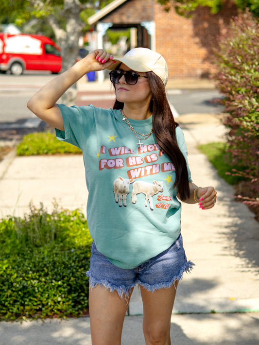 I Will Not Fear Christian Tee – Lamb Bible Verse Shirt (Isaiah 41:10)